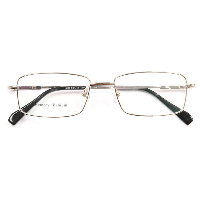 528 New Memory Titanium Half-Rim Glasses Frame Business Titanium Alloy Glasses Can Customize Glasses
