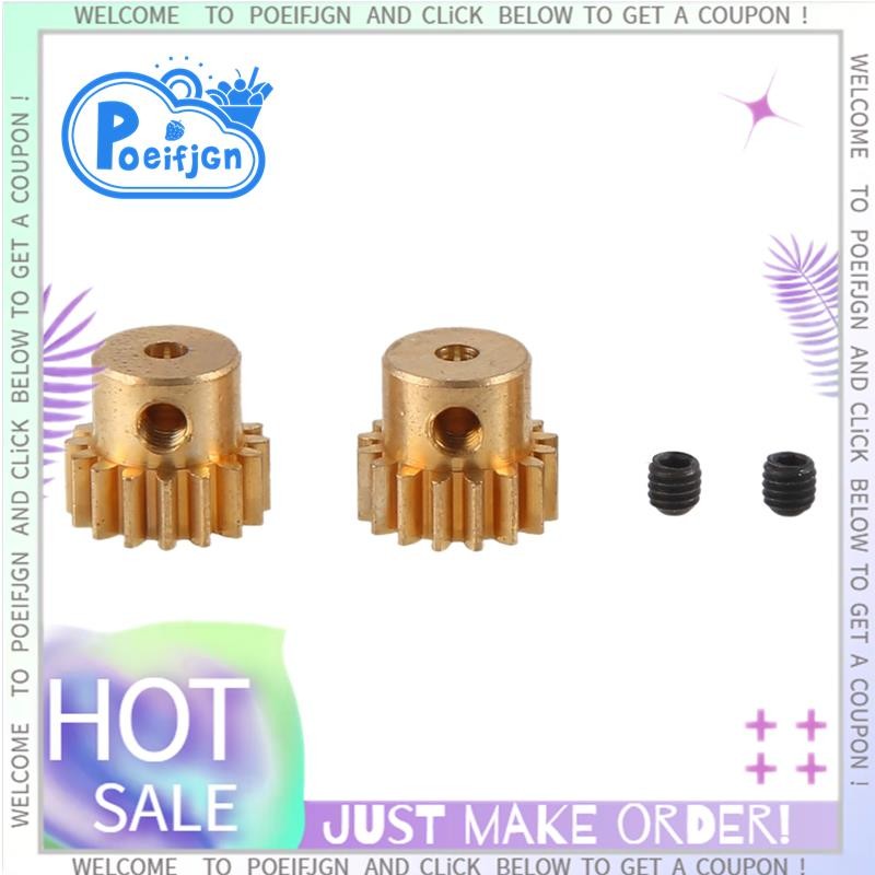 2PC 2.3mm Trục Kim Loại Bánh Răng Động Cơ 48DP M0.6 M0.8 Cho 1 / 12 1 / 16 RC Xe 7075 Hsp-RGT Redcat