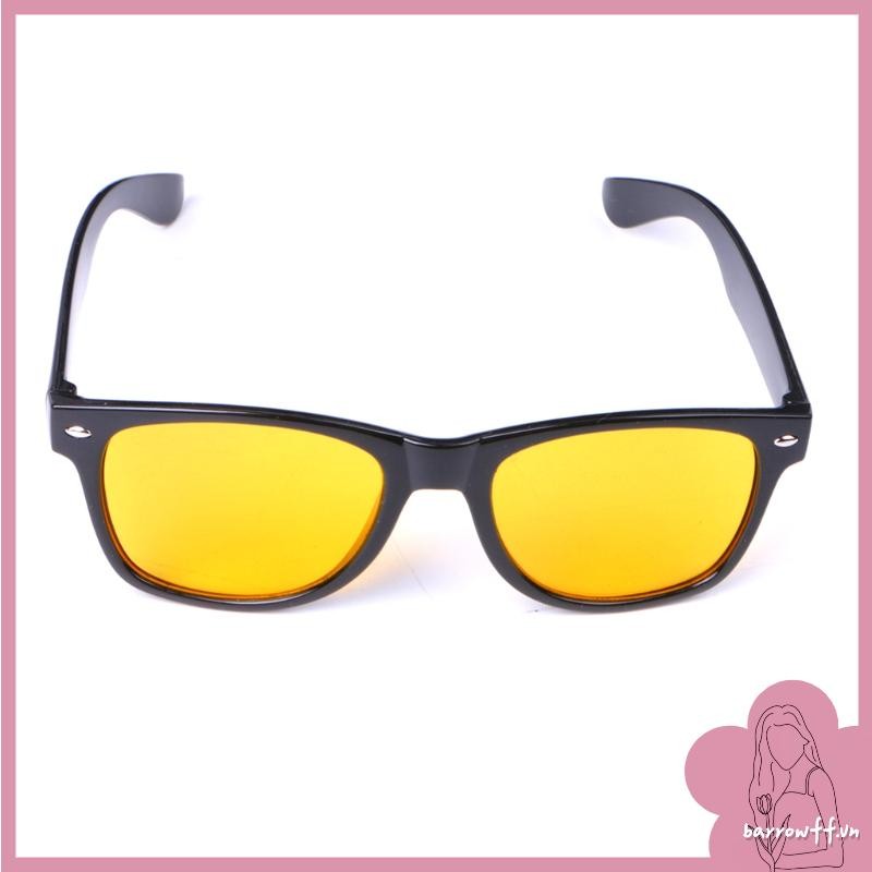 Brroa Night for Vision Glasses Unisex Yellow Driving Eyewear Anti for Glare Visual Equ