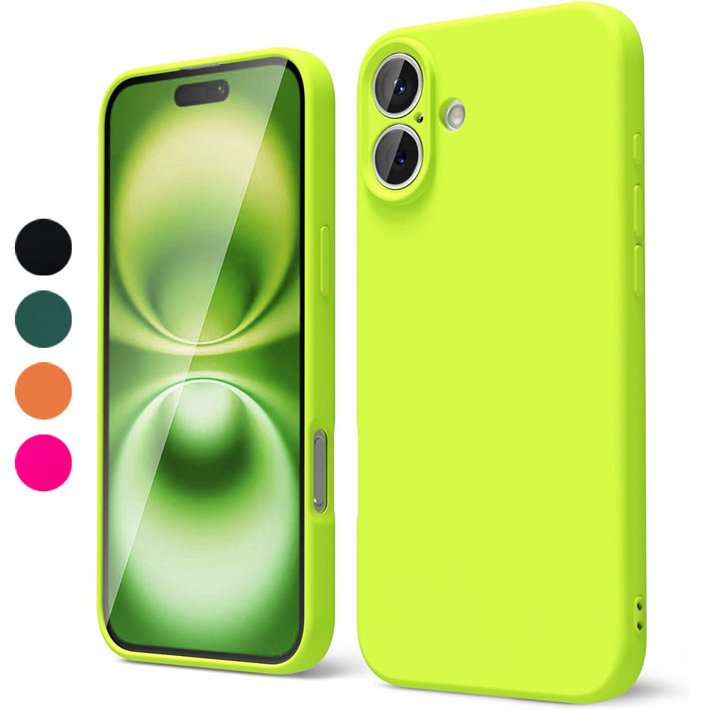 Cho iPhone 16 Ốp Điện Thoại Silicon Lỏng Neon Blight Thẩm Mỹ Chống Sốc Vỏ Bảo Vệ Cho iPhone 16 Plus,