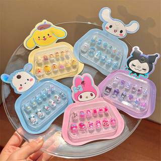 Mới Sanrio Hoạt Hình Dán Móng Tay Cho Bé Đeo Móng Tay An Toàn Và Không Độc Hại Bé Gái Dễ Thương Chống Thấm Nước Móng Tay Nghệ Thuật
