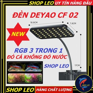  Đèn Led RGB DEYAO CF 02 -cho bể thủy sinh Đèn LED kẹp RGB đỏ cá không đỏ nước-đèn cho hồ cá cảnh -shopleo 