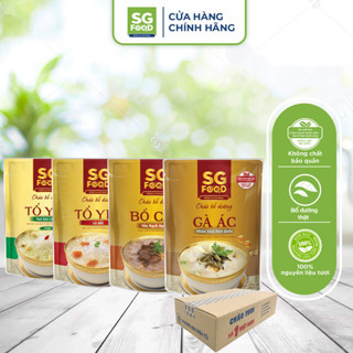  Thùng 30 Gói Cháo Bổ Dưỡng Ăn Liền SG Food Mix 5 Vị 240G  Bồ Cầu Gà Ác Tổ Yến Cá Hồi Tổ Yến Lá Dứa Bào Ngư  