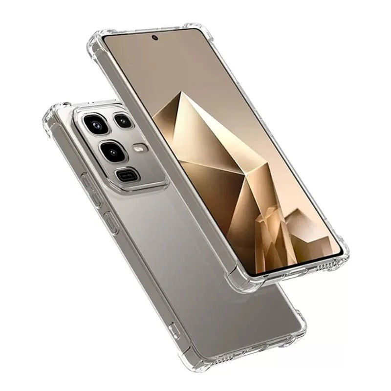 Dành Cho Infinix Note 50 Pro 40s 40 Pro + 30i 30 VIP 10 11 12 G96 Ốp Lưng Chống Sốc Mềm Trong Suốt V
