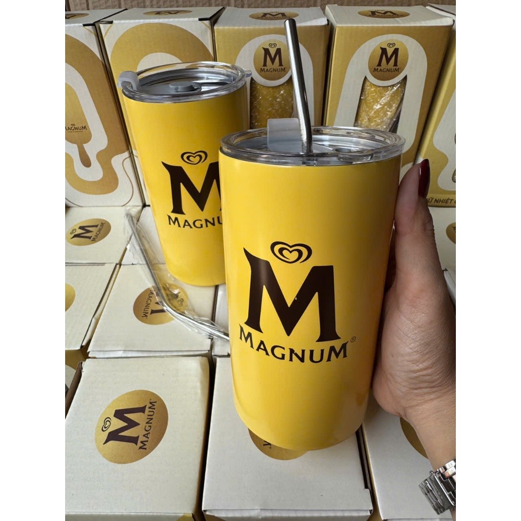 LY GIỮ NHIỆT MAGNUM - Dung tích: 600ml Màu vàng
