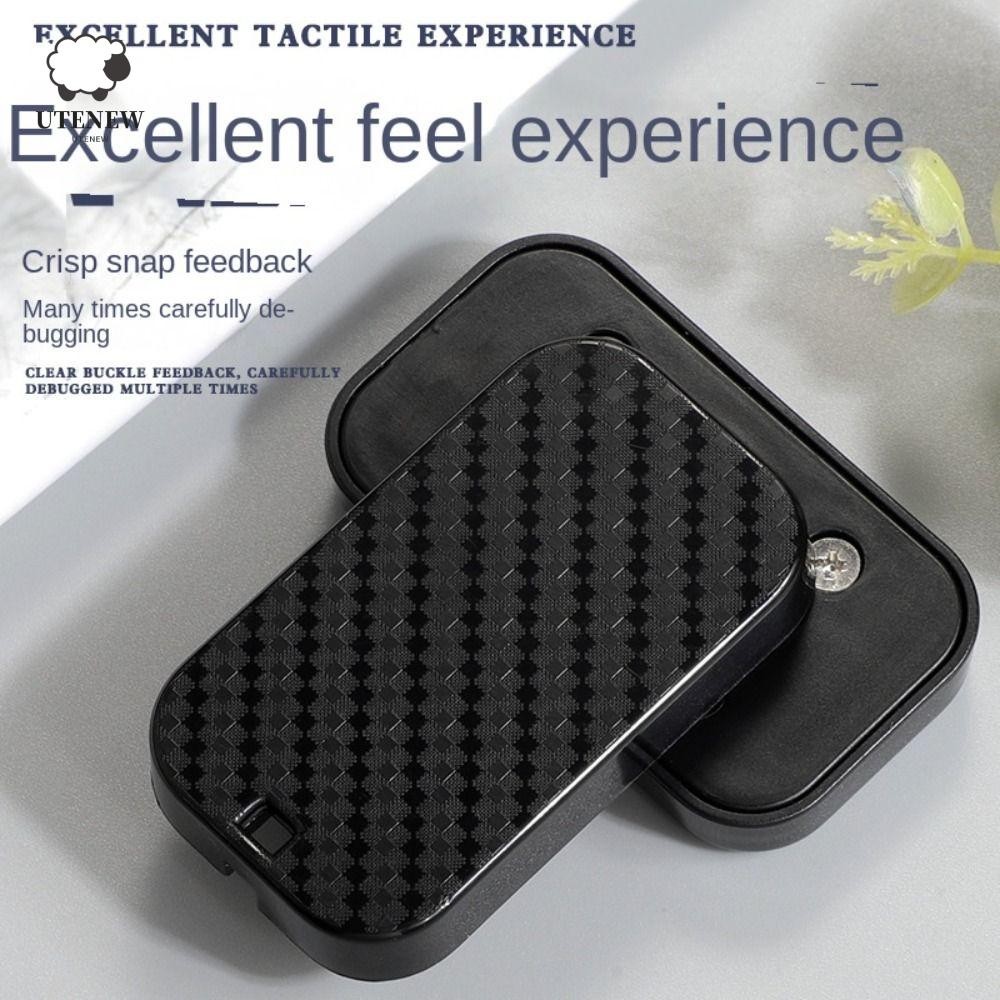 Thẻ đẩy UTENEW, Đĩa đẩy trượt thời trang đơn giản, Đồ chơi Fidget ABS Ngộ nghĩnh EDC Fidget Slider Đ