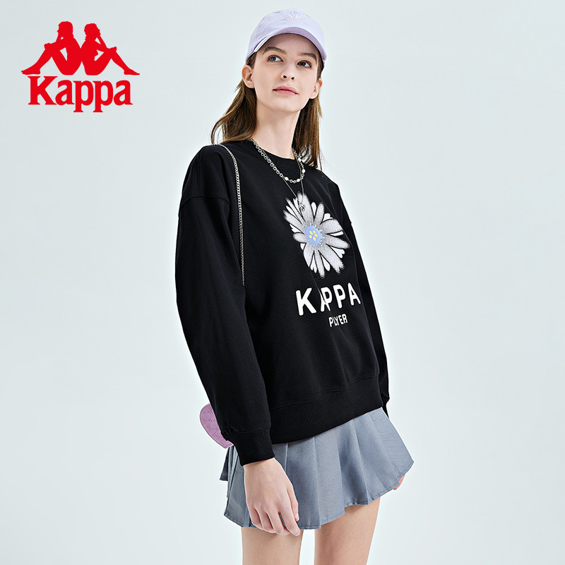 Bán Kappa Kappa Kappa Áo Chui Đầu Phong Cách Mới Nữ Mùa Xuân Thể Thao Áo In Hình Thường Ngày Dài Tay