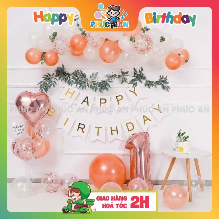 [Ảnh thật] Set trang trí sinh nhật lung linh HPBD (COMBO 151)