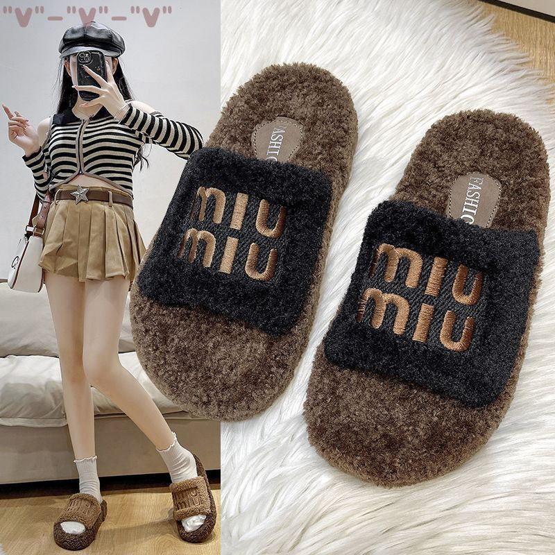 Dép Lê Quai ngang GZ-Store Lông mềm ấm áp Hottrend 2024