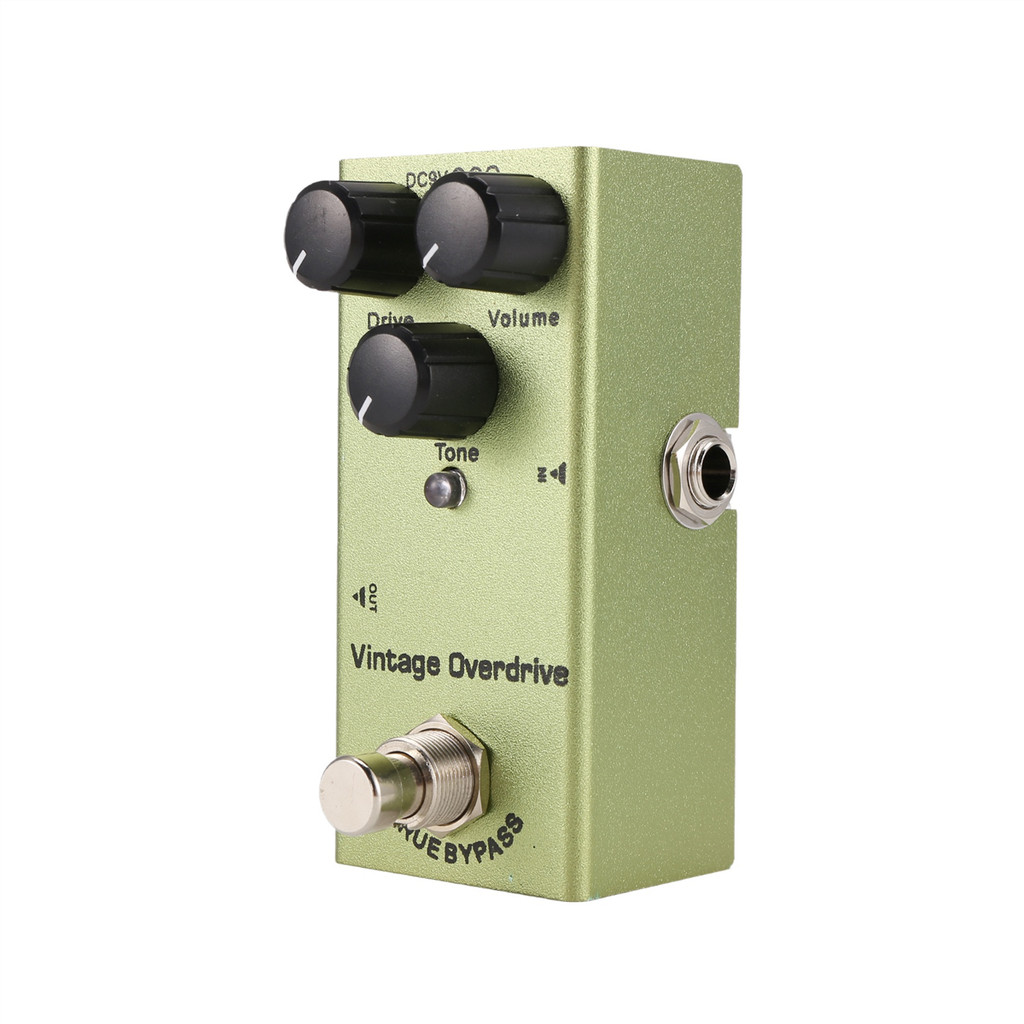 Bàn đạp hiệu ứng đàn guitar điện Mini Bàn đạp đàn guitar điện Vintage Overdrive cho đàn guitar điện
