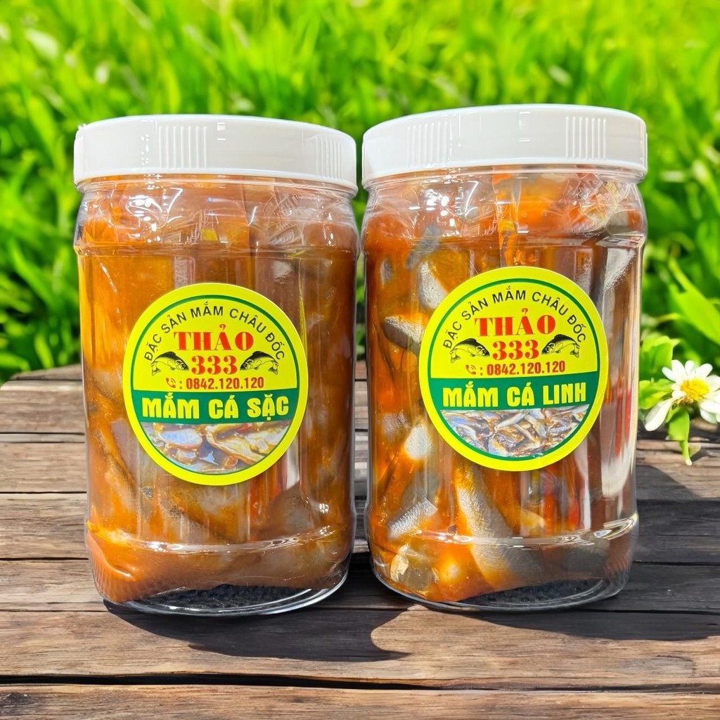 [ Combo 2 hũ ] 1kg Mắm Cá Linh + 1kg Mắm Cá Sặc - Dùng để nấu lẩu mắm , mắm kho , chưng thịt hột vịt