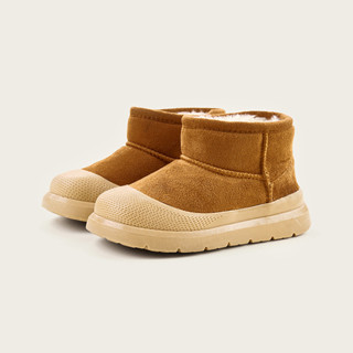  Giày Bốt Tuyết Cheerful Mario Bé Gái Dày Lông Cừu Mùa Đông Ấm Áp Chống Trơn Trượt Giày Bốt Nhỏ Trẻ Em 