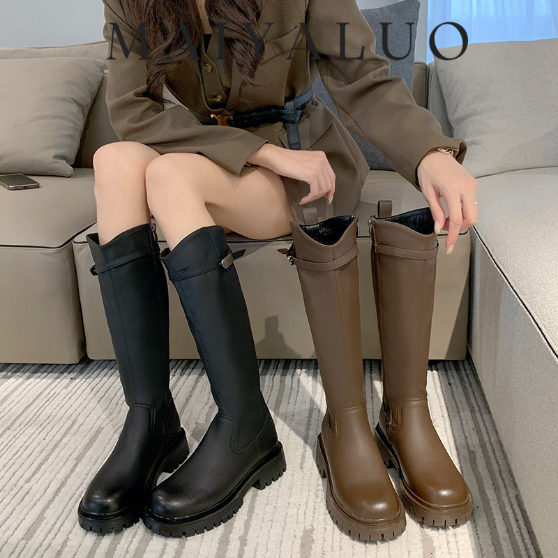 MAIYALUO giày nữ boot nữ bột Thời trang trăm mốt Điều chỉnh được Đế linh hoạt Thấm hút mồ hôi Thiết kế độc đáo FSX24B0D7Y 45Z241107