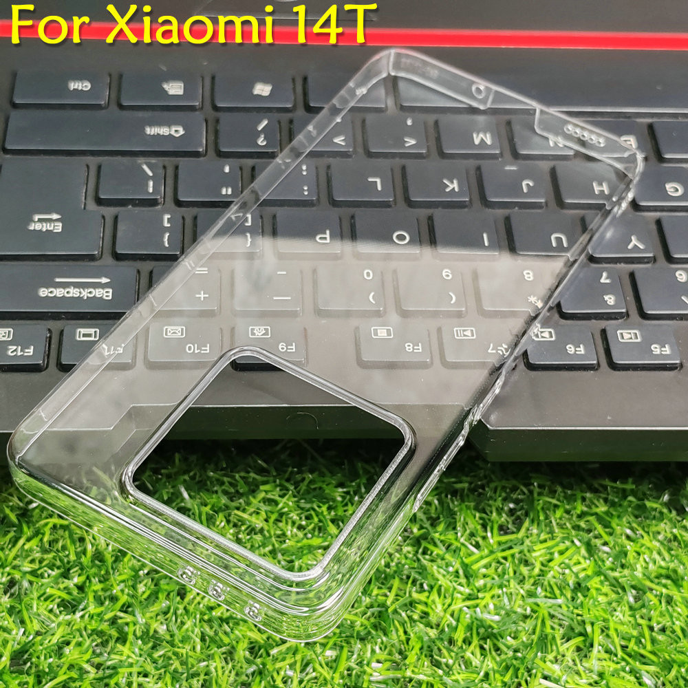 Dành Cho Xiaomi Mi 14T Pro 5G PC Cứng Bảo Vệ Camera Ốp Lưng Siêu Mỏng Trong Suốt Nhựa DIY Full Điện Thoại Bảo Vệ Da