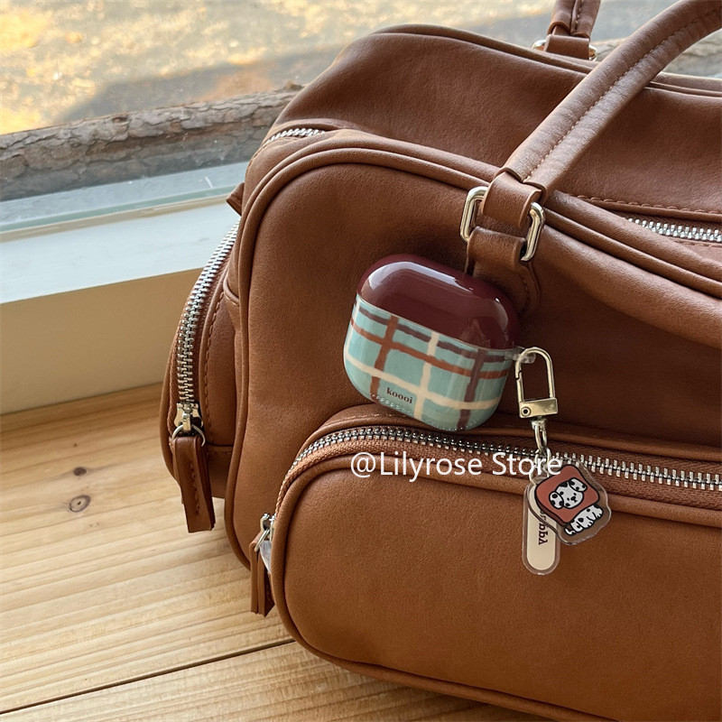 Ốp lưng cho AirPods 4 [2024] AirPods Pro2 Pro 3 2 1 Tai nghe Apple EarPods Bảo vệ sọc nâu