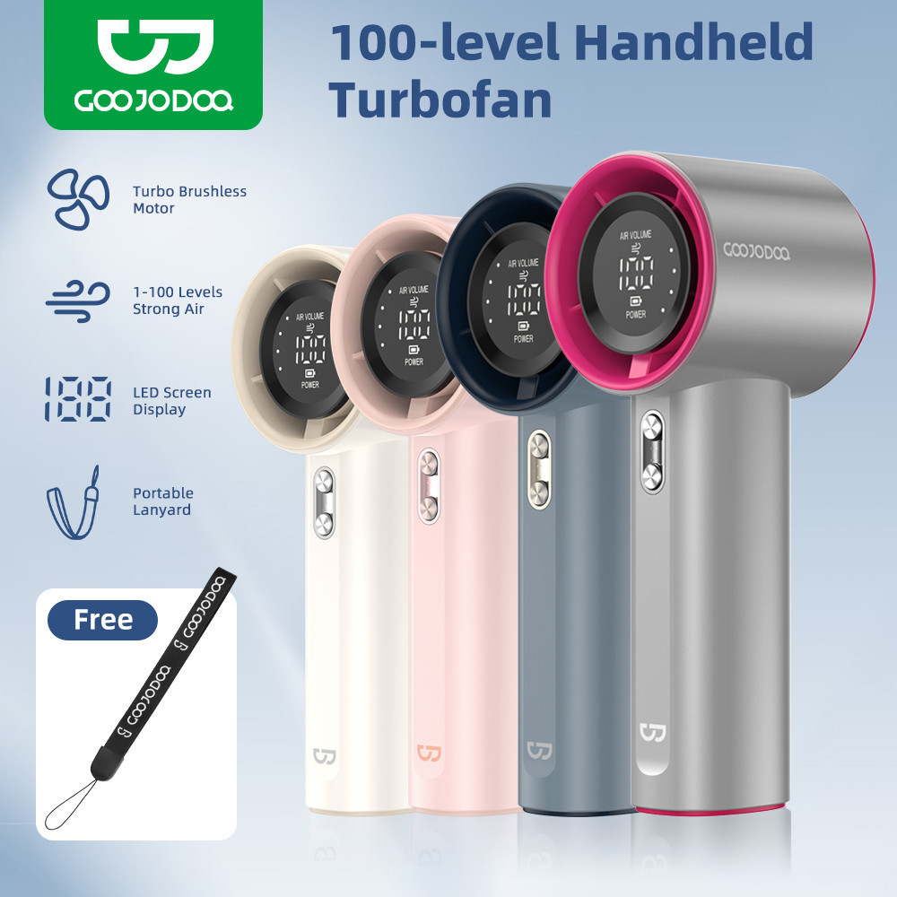 [Tặng vỏ bảo vệ] Quạt mini Goojodoq có màn hình kỹ thuật số LED bảo hành chính thức | BigBuy360 - bigbuy360.vn