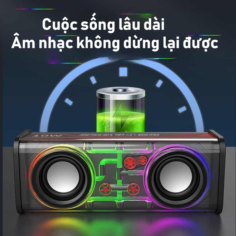 Đảm bảo chất lượng Loa bluetooth led nháy theo nhạc RGB, công suất 10W, nghe nhạc cực chất | BigBuy360 - bigbuy360.vn
