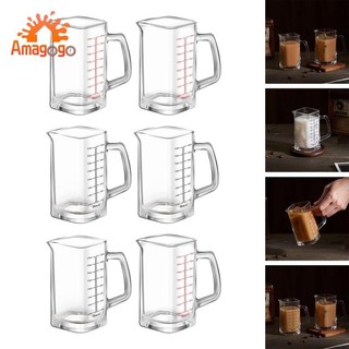 Cốc đo thủy tinh Amagogo 2x có tay cầm Cốc đo cốc tốt nghiệp 120ml