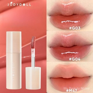   New  JUDYDOLL Lip Lacquer Mirror Water Matte Lip Mud Lip Gloss Lipstick Moisturizing Velvet Matte White OBGY 