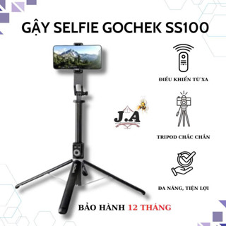 Gậy Selfie Gochek SS100 Chính Hãng, Giá đỡ Điện Thoại 2m2, Gậy Tự Sướng Bluetooth Hỗ Trợ Chụp Ảnh, Quay Phim. (JA SHOP)