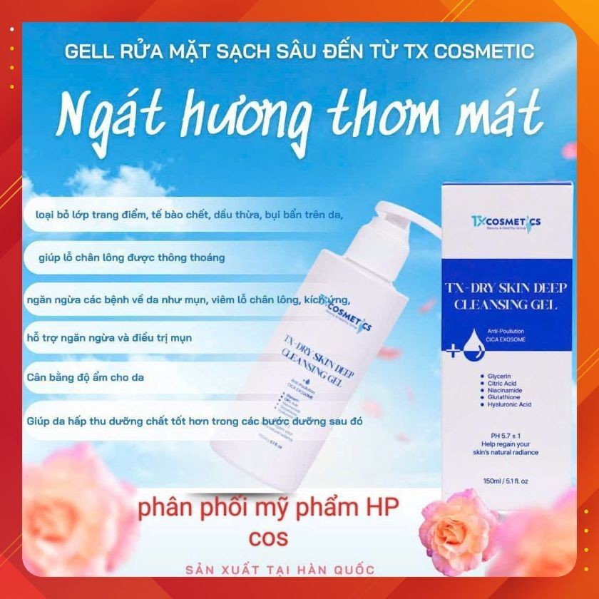 Sữa Rửa Mặt TX cosmetics nhập khẩu korea