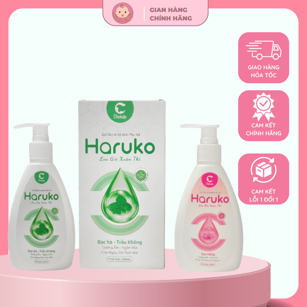 Gel tắm và dung dịch vệ sinh phụ nữ Haruko