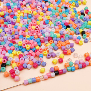 Beadia 4mm 300-1500 miếng Acrylic Ống Ngắn Hạt Cho DIY Trang Sức Vòng Tay Và Vòng Cổ Làm Phụ Kiện