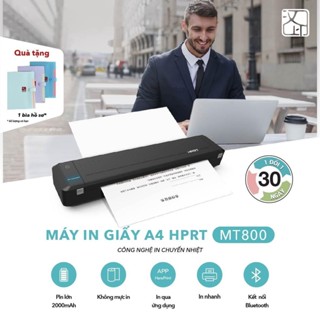    Có Hỏa Tốc HCM   Máy in di động A4 HPRT MT800 in giấy than Thiết bị in di động A4 Printer-MT800 