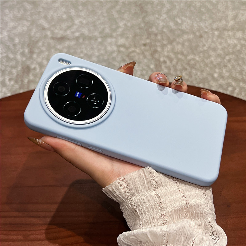 Dành Cho Vivo X200 Ultra X200Ultra Ốp Lưng Da Sang Trọng Cảm Giác Silicon Lỏng Thật Mềm Cao Su Vỏ Đi