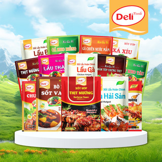  Gia vị nấu ăn Deli Foods Sốt gia vị nhà bếp nêm sẵn nguyên liệu tự nhiên không cần nêm nếm 