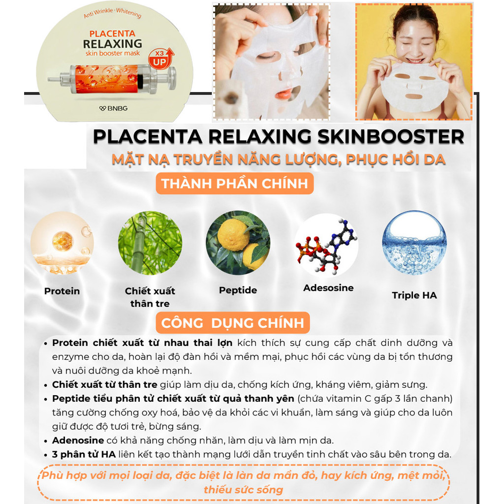 Ảnh 7 của Hộp 10 miếng mặt nạ BNBG Vita Genic Jelly Mask 30ml dưỡng trắng, phục hồi, cấp ẩm, ngừa lão hóa