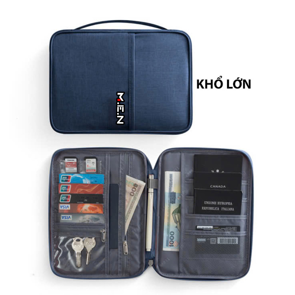 Ví đựng hộ chiếu bảo quản thẻ chống thấm nước passport khổ lớn [BẢO HÀNH 1 NĂM]
