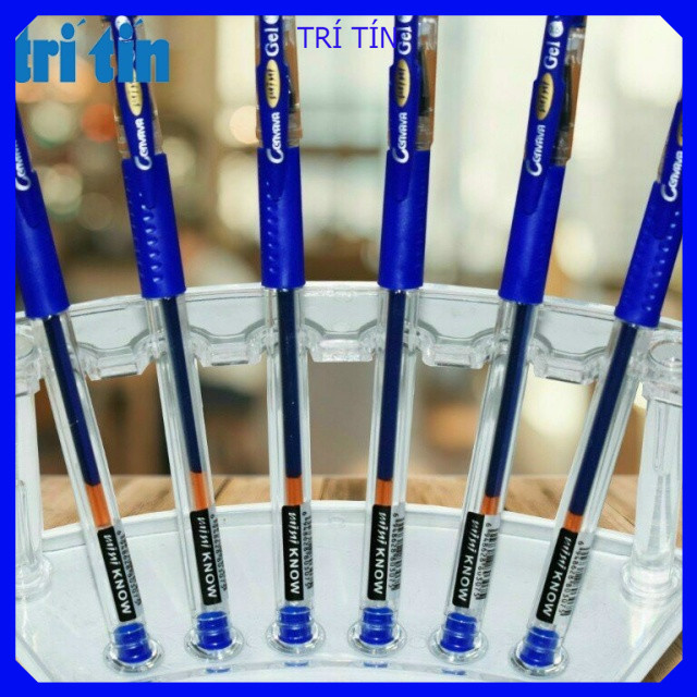 10 BÚT NƯỚC MINI GEL (Đen, Xanh, Đỏ, Tím) (vpp Tritin)