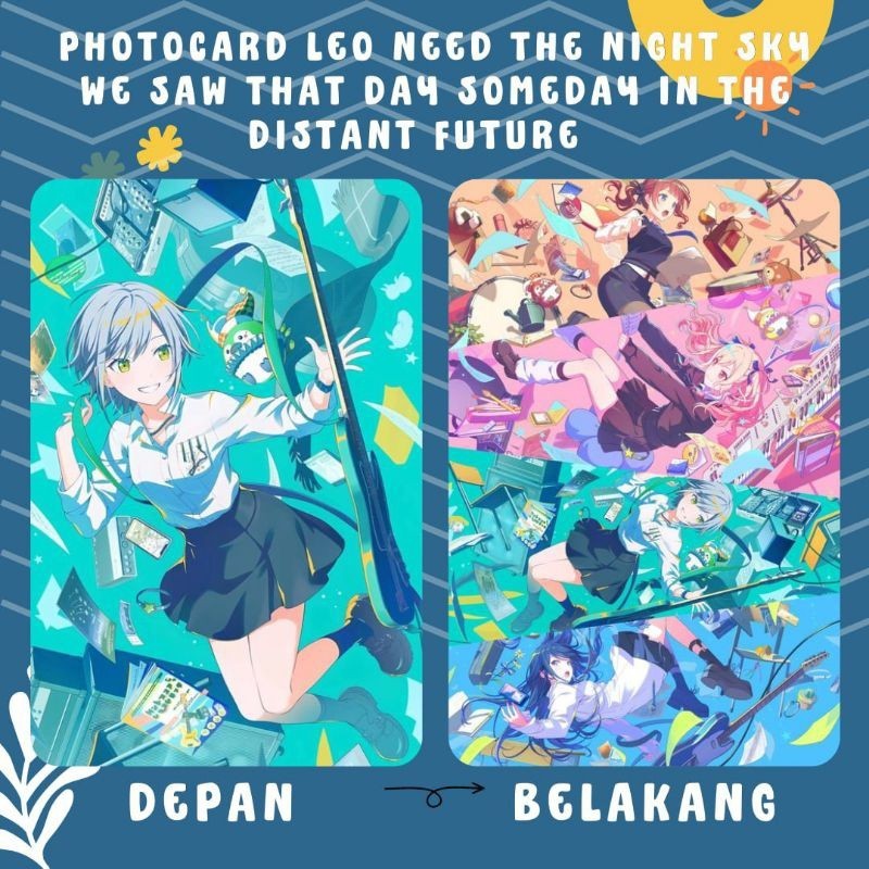 [ 04 Thẻ ] Bộ Sưu Tập Card Bo Góc PROJECT SEKAI LEO NEED THE NIGHT SKY WE SAW THAT DAY SOMEDAY IN TH