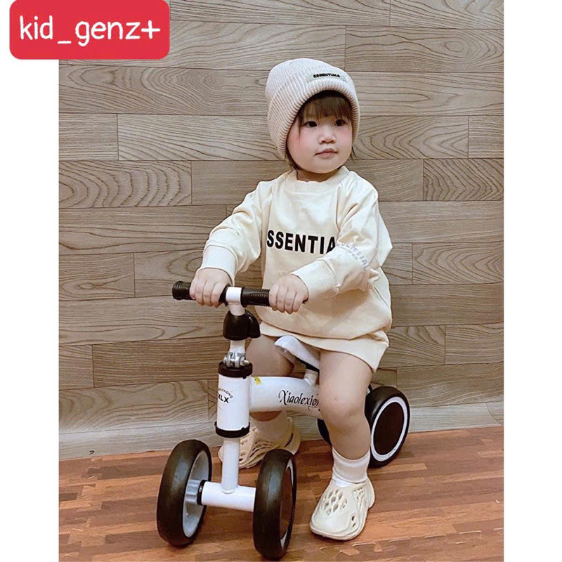 Áo sweater Essentials cho bé và gia đình , áo nỉ cổ tròn trẻ em unisex , Kid_genZ