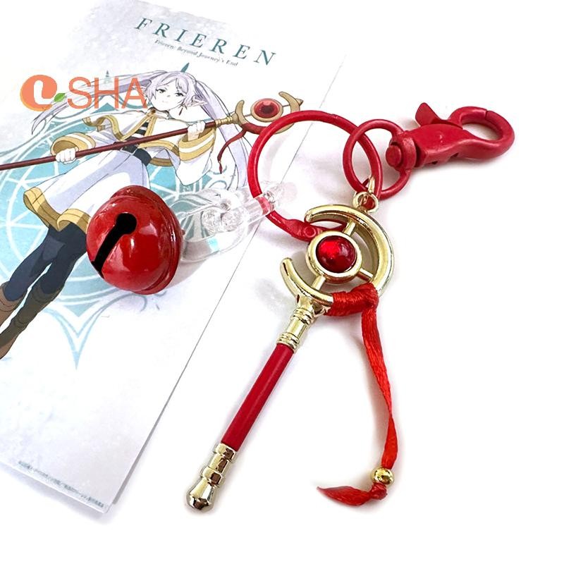 [Lsha] Túi Mặt Dây Chuyền Phụ Kiện Anime Frieren Tại Lễ Tang Frieren Cosplay Móc Chìa Khóa Frieren B
