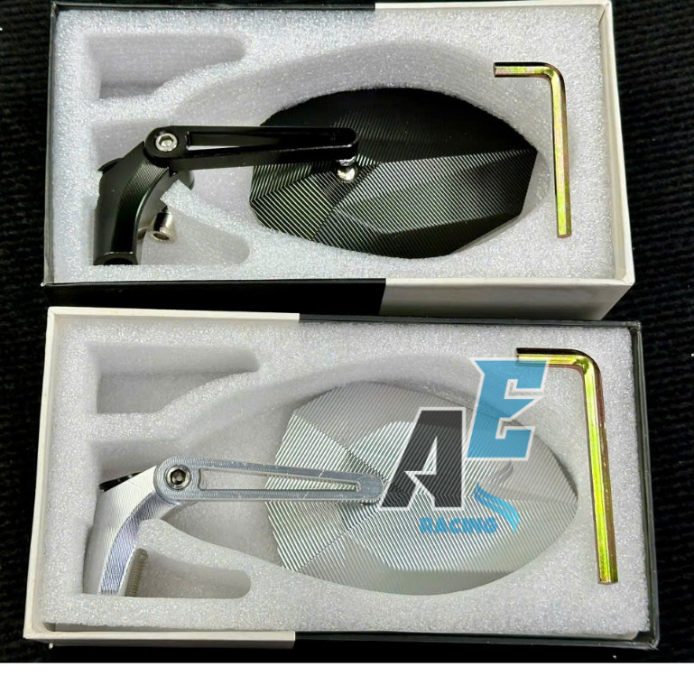 Gương Chiếu Hậu NHÔM CNC V5 Hview Chống Chói , MẶT GƯƠNG ĐỦ TIÊU CHUẨN