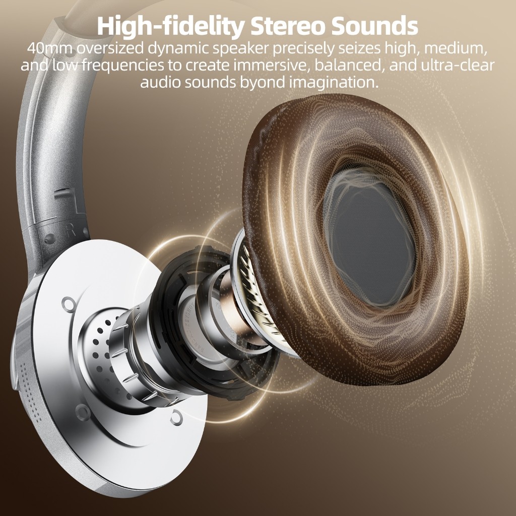 Tai nghe Bluetooth GOOJODOQ Chất lượng âm thanh tuyệt vời, giảm tiếng ồn thiết kế có thể gập lại và nhẹ tai nghe di động | BigBuy360 - bigbuy360.vn