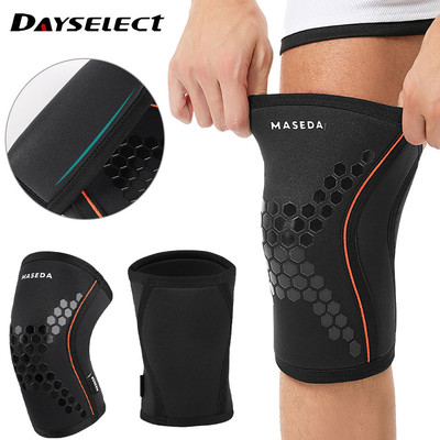 DAYSELECT 1 Miếng Đệm Đầu Gối Neoprene Dày Nén Cử Tạ Ngồi xổm Bảo Vệ Chống Ngực