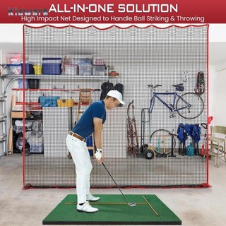 Kloware【 Golf Thực Hành Lưới】 10 ft x 10 ft Dễ Dàng Thiết Lập Cho Người Chơi Golf Rào Chắn Lưới Đánh Lưới Cho Lái Xe Phạm Vi Đánh Bóng Xoay Bóng Mềm