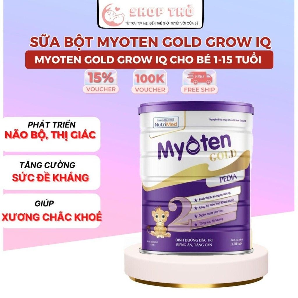 Sữa Bột Myoten Gold Số 2 Dành Cho Bé Biếng Ăn - Sữa Kích Thích Giúp Trẻ Ăn Ngon - Hỗ Trợ Tiêu Hóa và