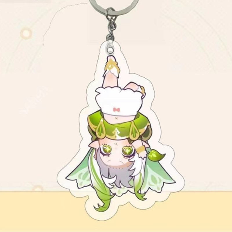 Móc Khoá, Mô Hình Standee Game Genshin Impact Furina Focalors Nahida Trang Trí Bàn Học, Làm Việc