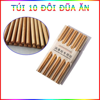 Bộ 10 Đôi Đũa Ăn Làm Từ Tre Tự Nhiên Cao Cấp (bịch 10 đôi)1 Bách tạp hóa hỗn hợp 86