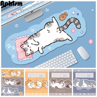 Cordell Hoạt Hình Mèo Thảm Chuột Lớn, Thảm Để Bàn Mèo Miếng Lót Chuột Kitty Dễ Thương, Phụ Kiện Chơi Game Kawaii Hoạt Hình Chống Thấm Nước Kawaii Cat Mouse Pad Bàn Văn Phòng