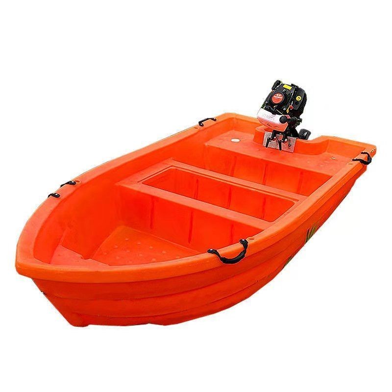 Thuyền nhựa hai lớp động cơ thuyền gân bò thuyền PE dày và rộng tấn công thuyền tham quan chăn nuôi 