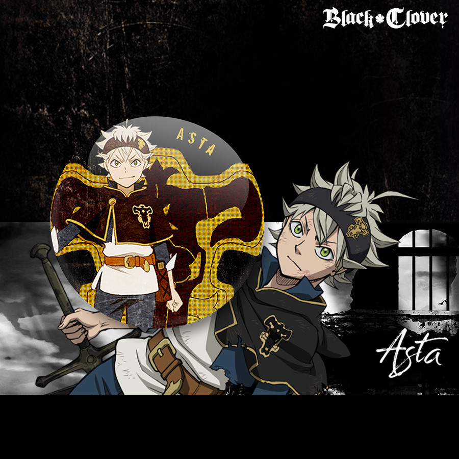 [ PIN ] Black Clover Anime Button Pins - Size To 58mm - Ghim Anime Hình Tròn [ FREESHIP ]