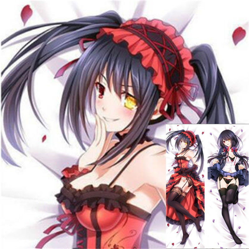 Nóng Anime Nhật Bản Tokisaki Kurumi Gối Vỏ Chăn Ga Gối Dakimakura 71016