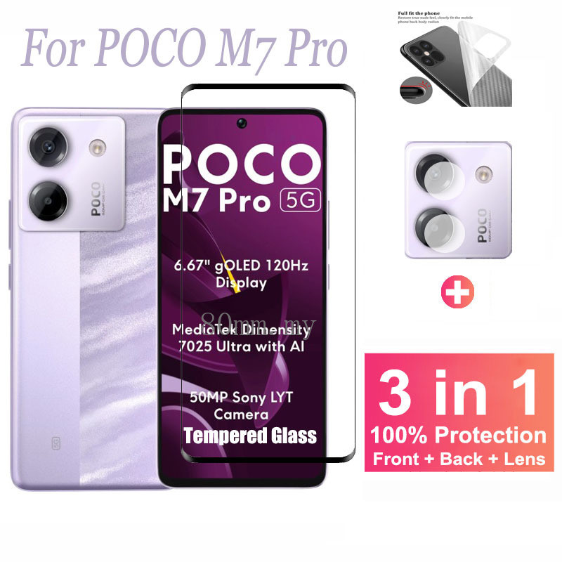 Kính cường lực POCO M7 Pro 5G cho Xiaomi POCO M7 Pro M6 Pro Plus X7 X6 Pro Neo F7 Ultra Pro F6 Pro 5