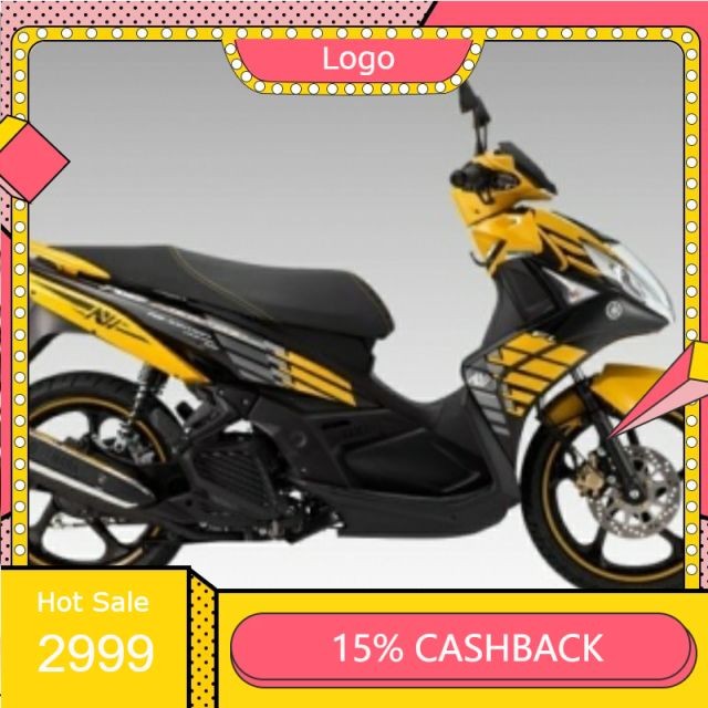 [ TEM XE ] Tem rời nouvo 5 cánh chim vàng đen