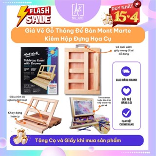 Giá Vẽ Để Bàn Table Easel with Drawer Mont Marte MEA0023 - Có Ngăn Kéo Đựng Họa Cụ